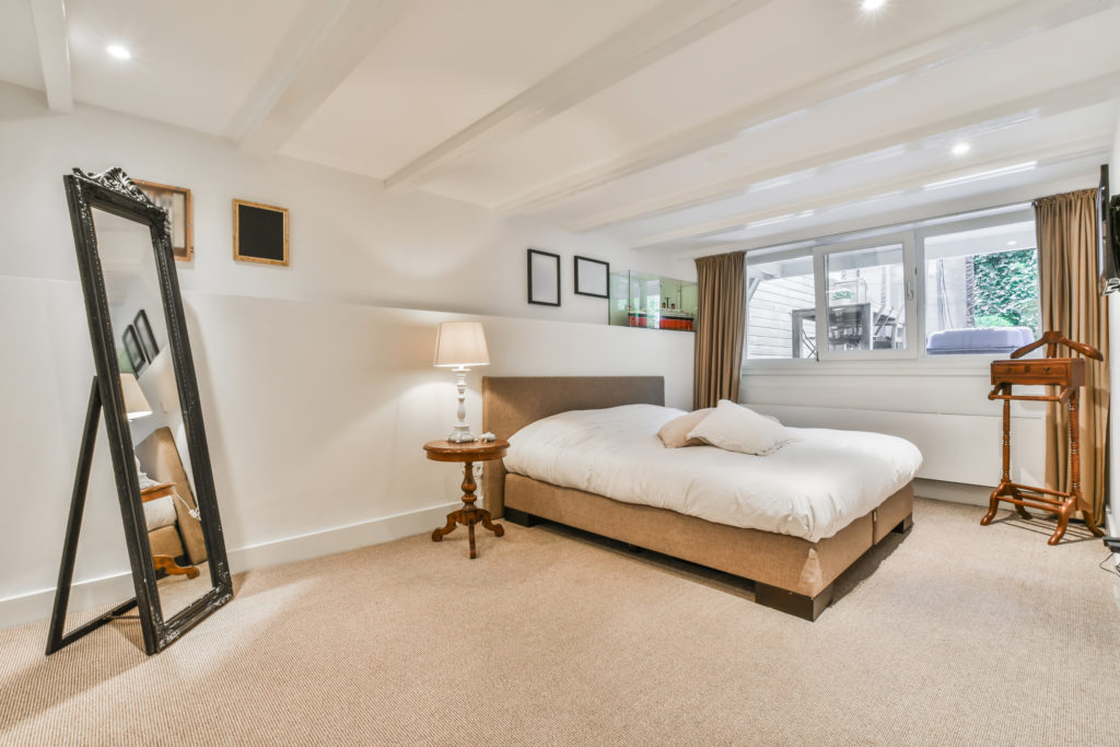 Bright bedroom design