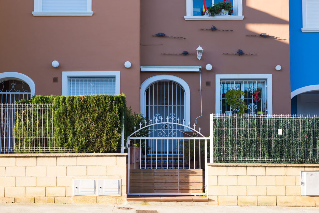 Design, architecture and building concept - The entrance gate of the house