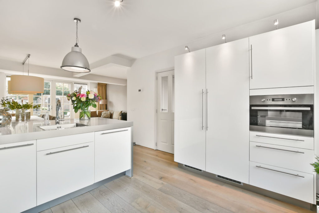 Kitchen interior with minimalist style