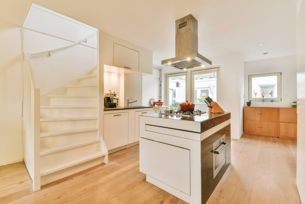 Kitchen with contemporary appliances